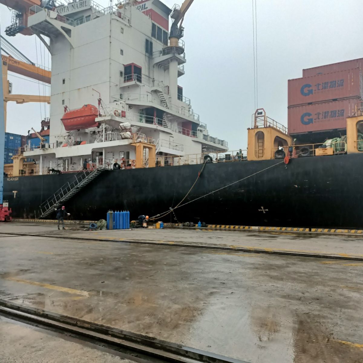 Ship repair services in Vietnam.
