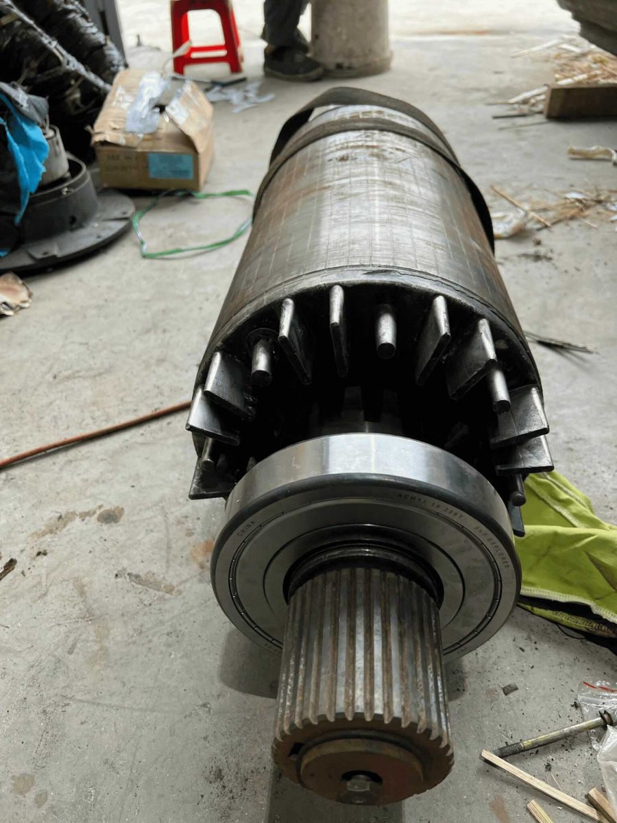 Image of rotor part after dissamble.